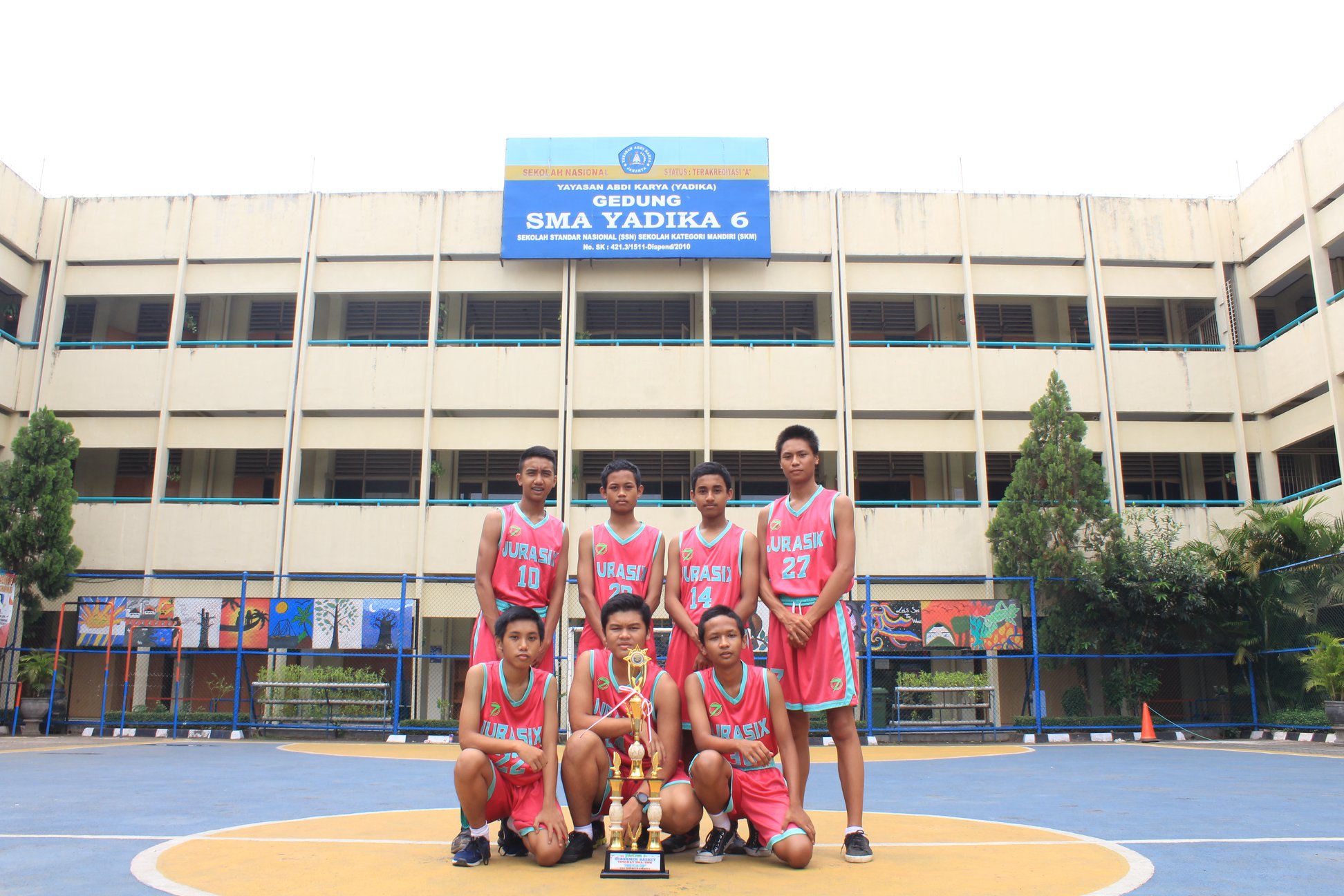 Prestasi Tim Basket Putra SMA Yadika 6 Tahun Pelajaran 2018/2019