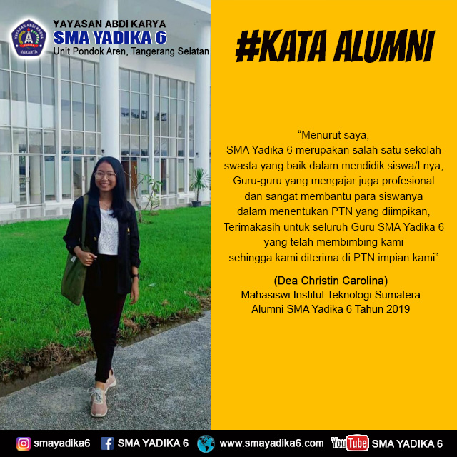 Dea Christin Carolina-Mahasiswa Institut Teknologi Sumatera