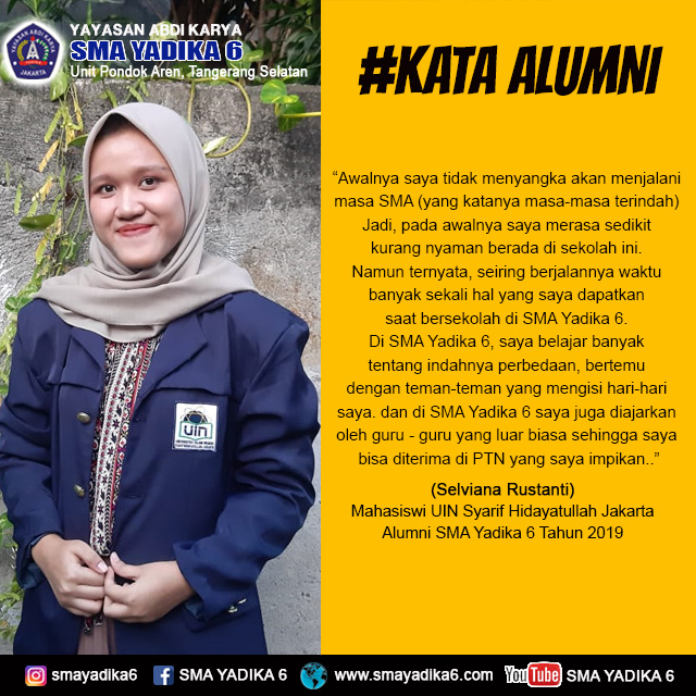 Selviana Rustanti - Mahasiswa UIN Syarif Hidayatullah Jakarta